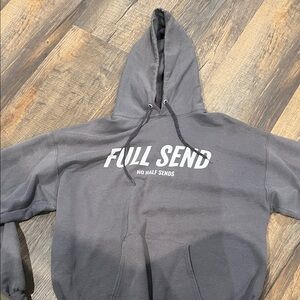 Full send gray hoodie